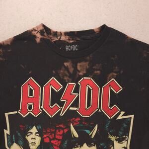 ACDC Band Crew Neck Short Sleeve Graphic T Shirt Mens Size Small S Black